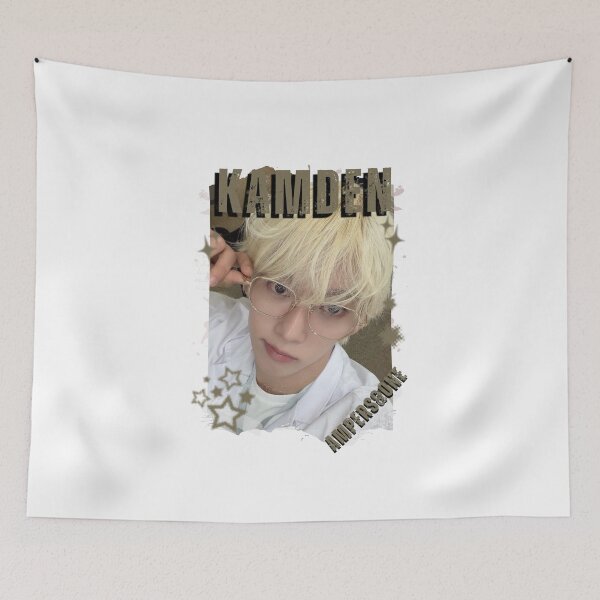 Item preview, AMPERS&ONEe Kamden Global KPOP Boy Group Black and White Collage Digital Art Portrait designed and sold by AJUNICE STUDIO.