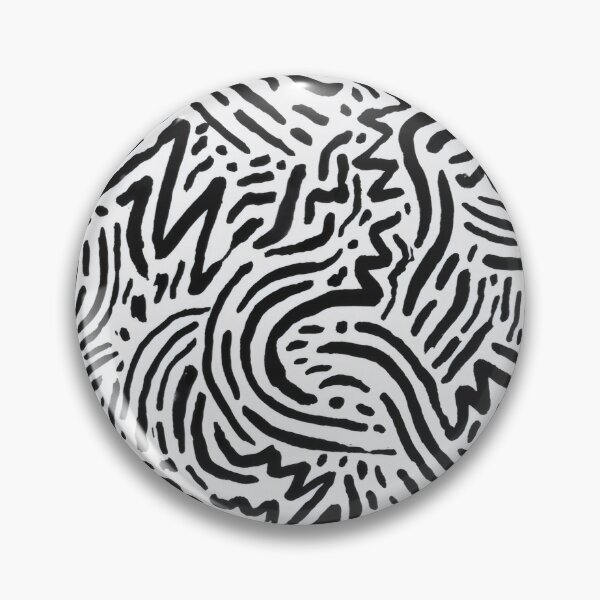 Item preview, Black and White Abstract Brush Doodles - Street Art Pattern designed and sold by Billy Morfo™.