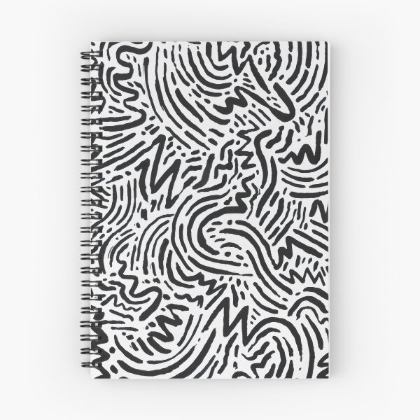Item preview, Black and White Abstract Brush Doodles - Street Art Pattern designed and sold by Billy Morfo™.