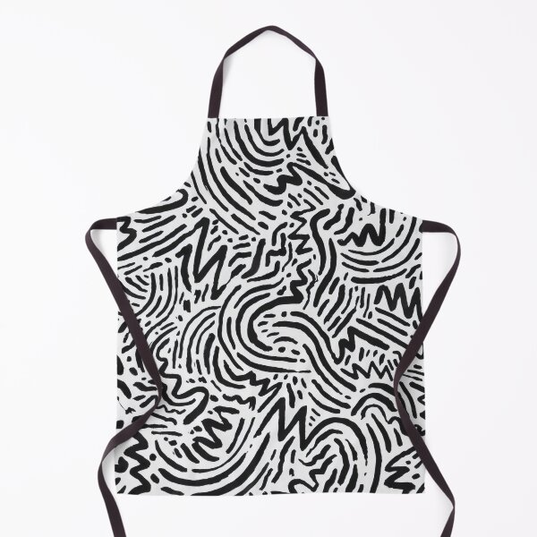 Item preview, Black and White Abstract Brush Doodles - Street Art Pattern designed and sold by Billy Morfo™.