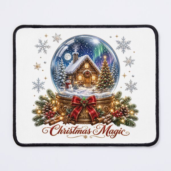 Item preview, Christmas Magic Snow Globe Winter Cabin designed and sold by butterflies-new.