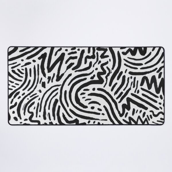 Item preview, Black and White Abstract Brush Doodles - Street Art Pattern designed and sold by Billy Morfo™.