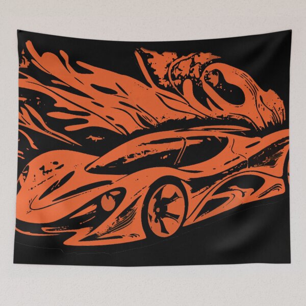 Item preview, Abstract Hypercar Ink Splash Orange art designed and sold by Nexus Space.