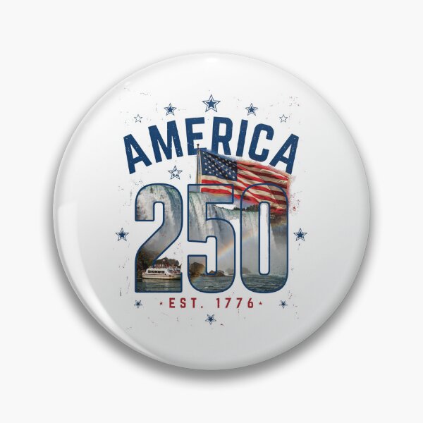 Item preview, America 250 Niagara Falls New York Semiquincentennial 1776 - 2026 Vintage Flag v2 designed and sold by DarylWelsh2024.