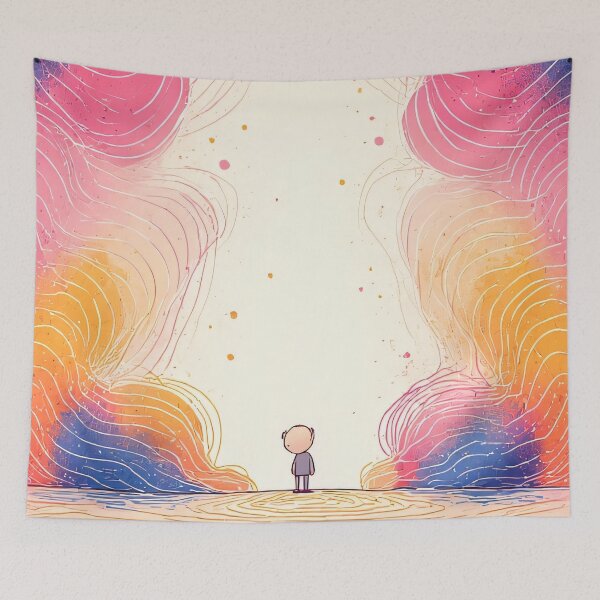 Item preview, A lonely spirit in a radiant light show designed and sold by Mianku | Für das Leben.