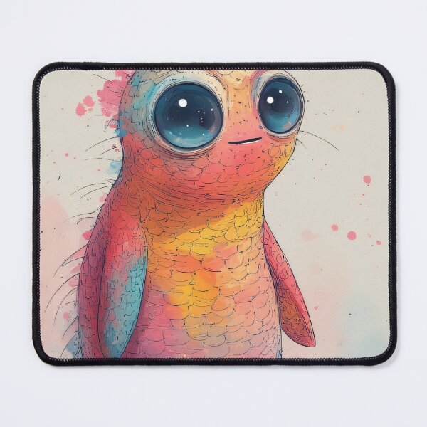 Item preview, A sweet, unique, colorful creature with big eyes designed and sold by Mianku | Für das Leben.