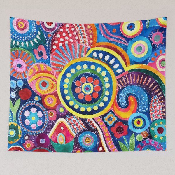 Item preview, Retro 60s Psychedelic Hippie Vibrant Colorful Art Designs designed and sold by DEC02.