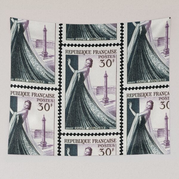 Item preview, France Stamp #687 - 1953 - Dressmaking Industry - Haute Couture designed and sold by WexStudios.