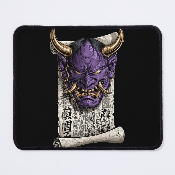 Item preview, Purple Oni Mask Ancient Scroll designed and sold by Nihonify.