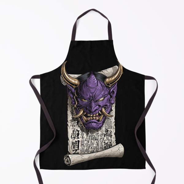 Item preview, Purple Oni Mask Ancient Scroll designed and sold by Nihonify.