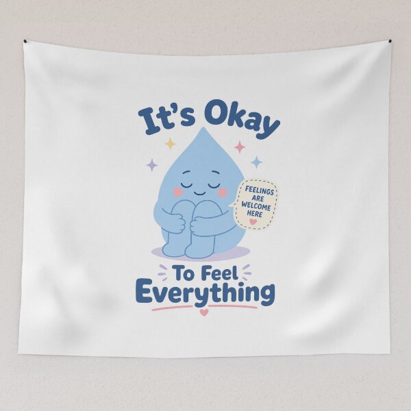 Item preview, Teardrop Its Okay To Feel designed and sold by NullSpacePrints.