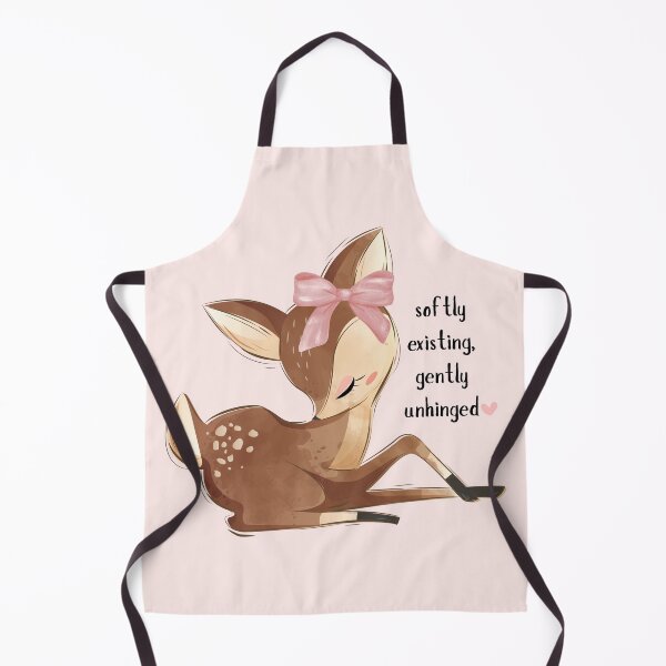 Item preview, Softly Existing Gently Unhinged Cute Deer designed and sold by MiaBellaGirl.