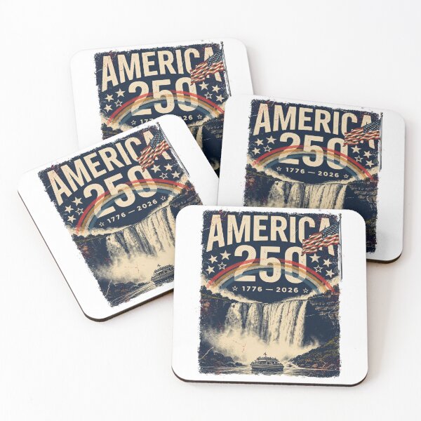 Item preview, America 250 Niagara Falls New York Semiquincentennial 1776 - 2026 Vintage Flag v3 designed and sold by DarylWelsh2024.