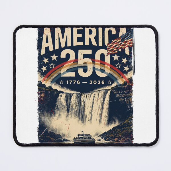 Item preview, America 250 Niagara Falls New York Semiquincentennial 1776 - 2026 Vintage Flag v3 designed and sold by DarylWelsh2024.