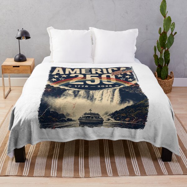 Item preview, America 250 Niagara Falls New York Semiquincentennial 1776 - 2026 Vintage Flag v3 designed and sold by DarylWelsh2024.