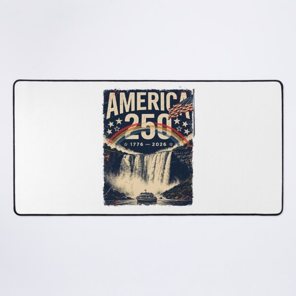 Item preview, America 250 Niagara Falls New York Semiquincentennial 1776 - 2026 Vintage Flag v3 designed and sold by DarylWelsh2024.