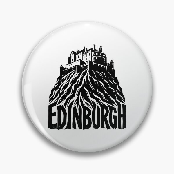 Item preview, Edinburgh Castle Rock – Rugged Monochrome Rise designed and sold by Fenay Designs.