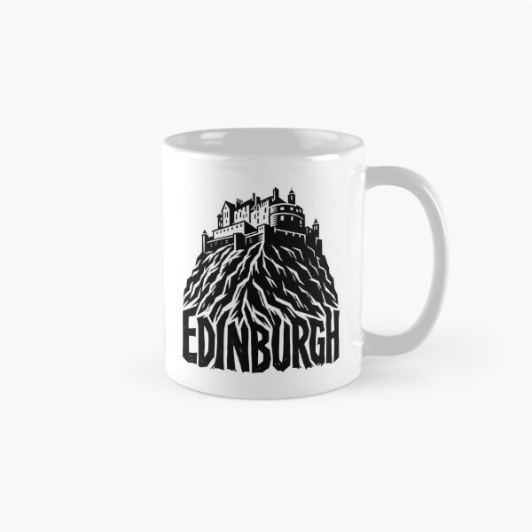 Item preview, Edinburgh Castle Rock – Rugged Monochrome Rise designed and sold by Fenay Designs.