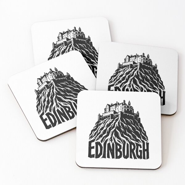 Item preview, Edinburgh Castle Rock – Rugged Monochrome Rise designed and sold by Fenay Designs.