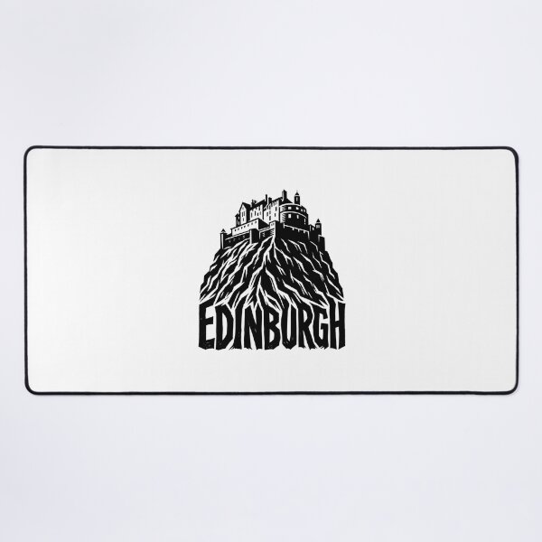 Item preview, Edinburgh Castle Rock – Rugged Monochrome Rise designed and sold by Fenay Designs.