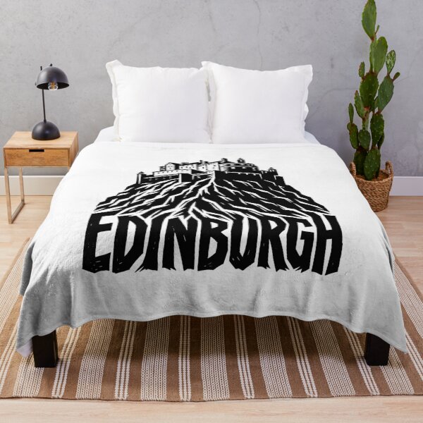 Item preview, Edinburgh Castle Rock – Rugged Monochrome Rise designed and sold by Fenay Designs.