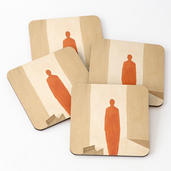 Item preview, Threshold - Red Figure Minimalist Abstract Art designed and sold by Moodzu.