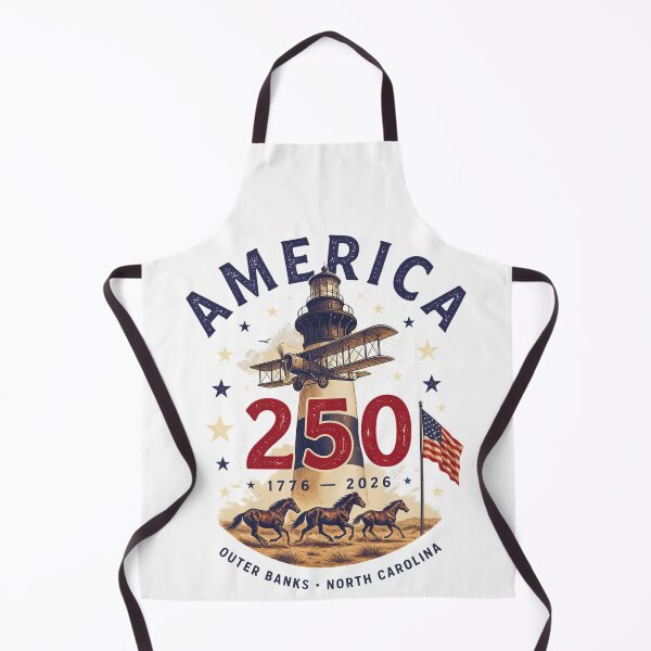 Item preview, America 250 Outer Banks North Carolina Semiquincentennial 1776 - 2026 Vintage Flag Lighthouse v2 designed and sold by DarylWelsh2024.