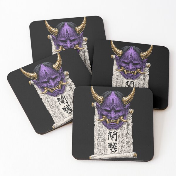 Item preview, Purple Oni Mask Ancient Scroll designed and sold by Nihonify.
