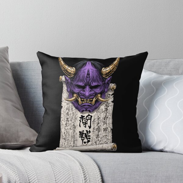 Item preview, Purple Oni Mask Ancient Scroll designed and sold by Nihonify.