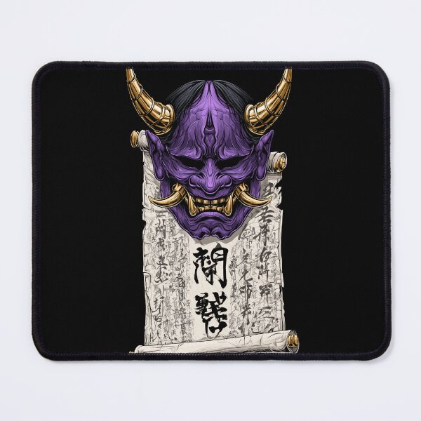 Item preview, Purple Oni Mask Ancient Scroll designed and sold by Nihonify.