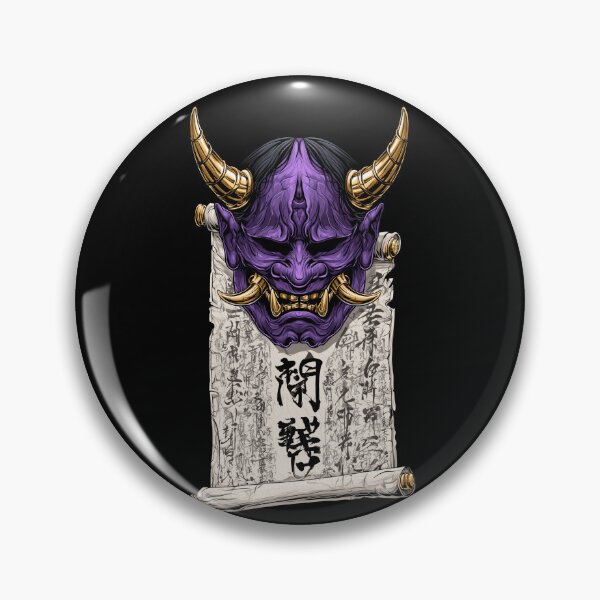 Item preview, Purple Oni Mask Ancient Scroll designed and sold by Nihonify.