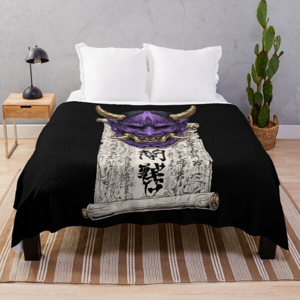 Item preview, Purple Oni Mask Ancient Scroll designed and sold by Nihonify.