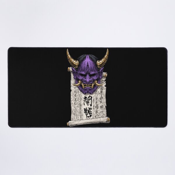 Item preview, Purple Oni Mask Ancient Scroll designed and sold by Nihonify.