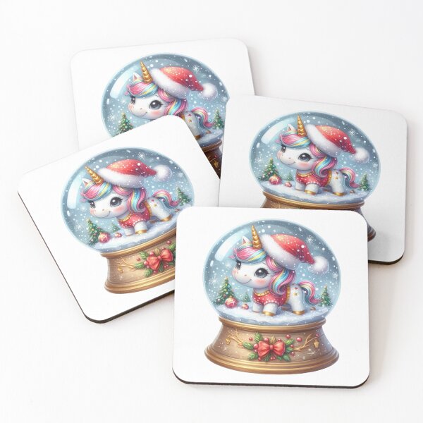 Item preview, Cute Christmas Unicorn Snow Globe designed and sold by butterflies-new.