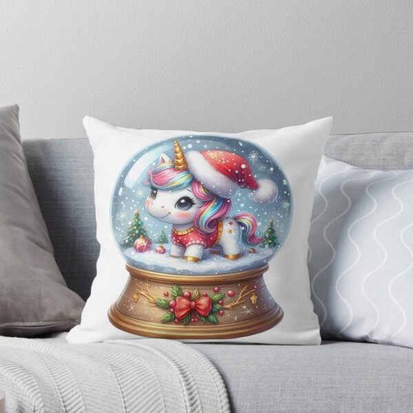 Item preview, Cute Christmas Unicorn Snow Globe designed and sold by butterflies-new.
