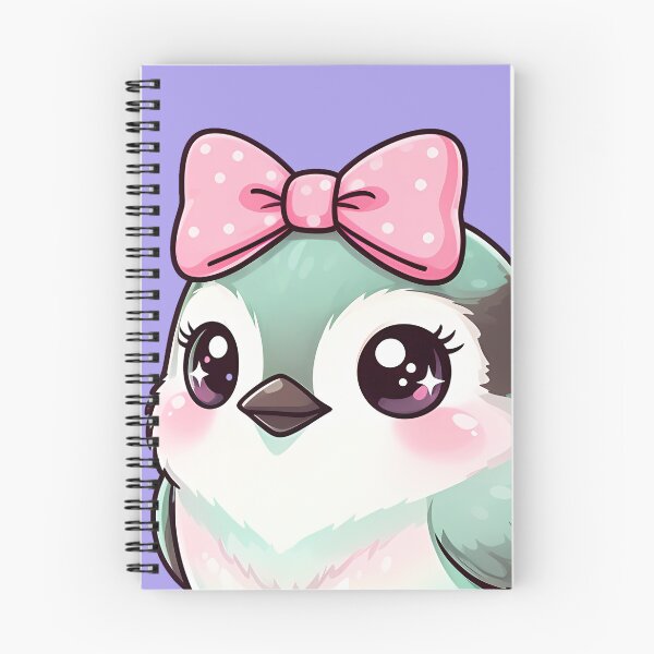 Item preview, Blue Bird with Pink Bow, Cute Accessorized Bird Illustration designed and sold by WrenAndWhimsy.