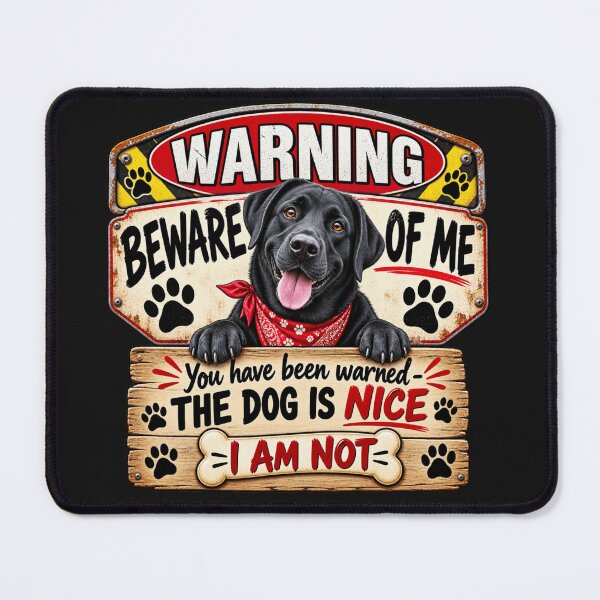 Item preview, Warning Beware of Me Cute dog shirt designed and sold by MaryJo's Funny T Shirts.
