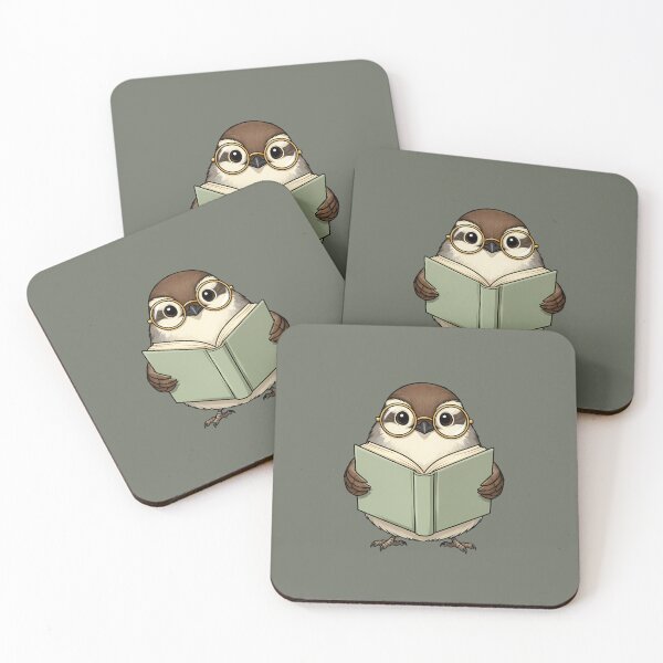 Item preview, Reading Bird, Scholarly Bird designed and sold by WrenAndWhimsy.
