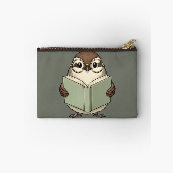 Item preview, Reading Bird, Scholarly Bird designed and sold by WrenAndWhimsy.