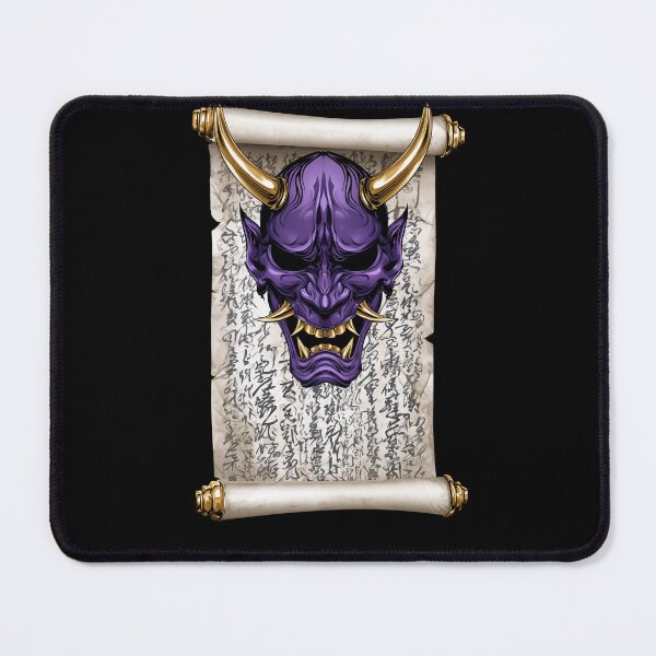 Item preview, Purple Oni Mask Ancient Scroll designed and sold by Nihonify.