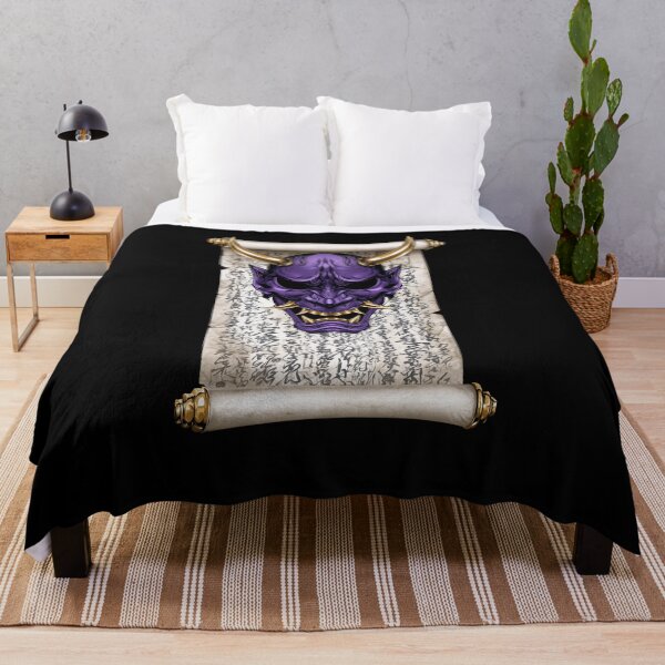 Item preview, Purple Oni Mask Ancient Scroll designed and sold by Nihonify.