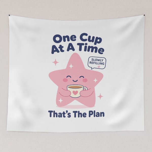 Item preview, Star Coffee One Cup Time designed and sold by NullSpacePrints.