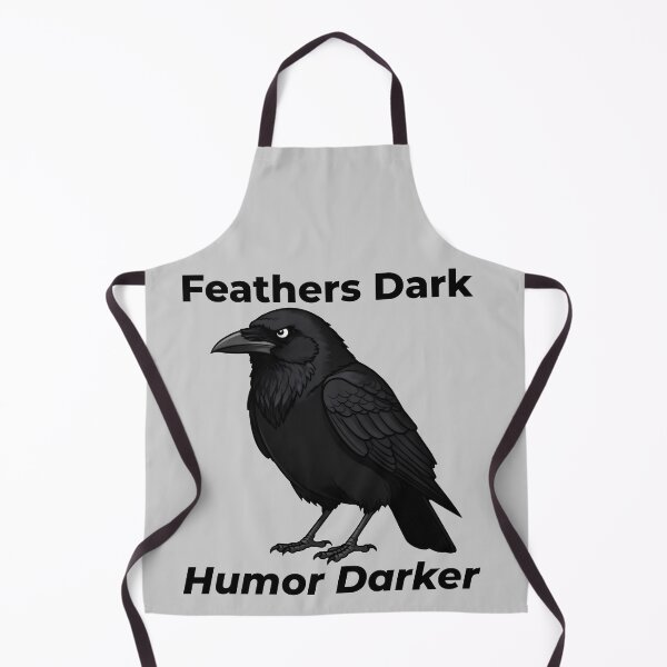 Item preview, Feathers Dark Humor Darker, Dark Humor Crow designed and sold by WrenAndWhimsy.