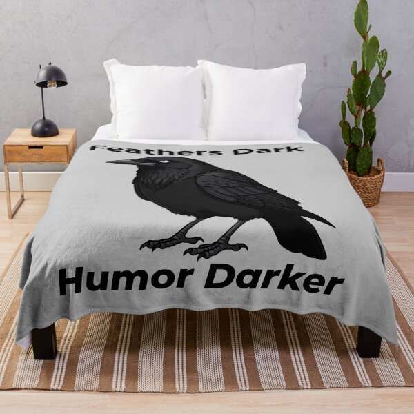 Item preview, Feathers Dark Humor Darker, Dark Humor Crow designed and sold by WrenAndWhimsy.