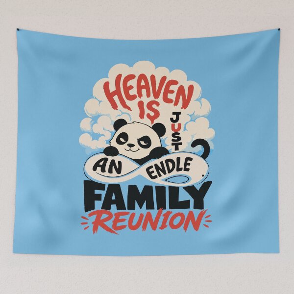 Item preview, Cute Panda Family Reunion Art Print designed and sold by Nadiename.
