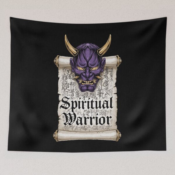 Item preview, Purple Oni Mask Ancient Scroll designed and sold by Nihonify.