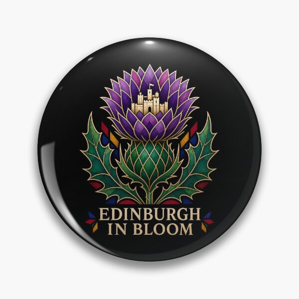 Item preview, Edinburgh in Bloom – Jewel-Toned Castle Thistle designed and sold by Fenay Designs.