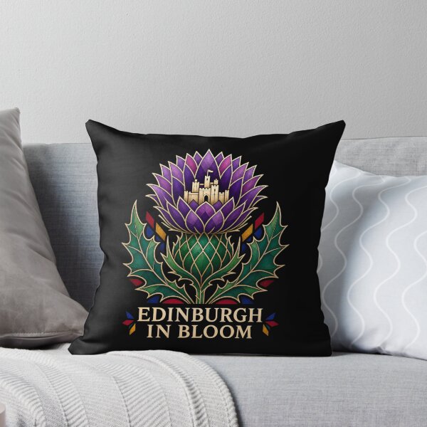 Item preview, Edinburgh in Bloom – Jewel-Toned Castle Thistle designed and sold by Fenay Designs.