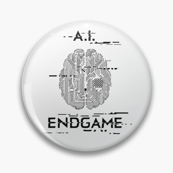 Item preview, A.I. Endgame – Glitch Tech & Chess Circuit Brain Graphic   designed and sold by PawnChain.