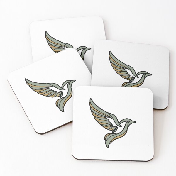 Item preview, Minimal Modern Bird Art, Sage and Tan Nature Illustration designed and sold by WrenAndWhimsy.